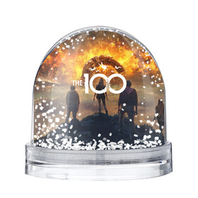 Снежный шар с принтом The 100 в Петрозаводске, Пластик | Изображение внутри шара печатается на глянцевой фотобумаге с двух сторон | 100 | the 100 | the100 | беллами блейк | кларк гриффин | монти грин | сериал | сотня | сто | финн коллинз