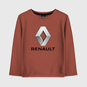 Детский лонгслив хлопок с принтом RENAULT. в Петрозаводске, 100% хлопок | круглый вырез горловины, полуприлегающий силуэт, длина до линии бедер | abstract | auto | brand | car | geometry | renault | sport | texture | абстракция | авто | автомобильные | бренд | геометрия | классика | машины | модные | ренаулт | спорт | стиль | текстура