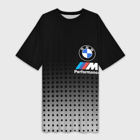Платье-футболка 3D с принтом BMW в Петрозаводске,  |  | bmw | bmw лого | bmw марка | bmw эмблема | m performance | performance | бмв | бмв значок | бмв лого | бмв эмблема | бэха | значок bmw | лого автомобиля | логотип bmw | марка бмв | перформанс | черно белый значок бмв
