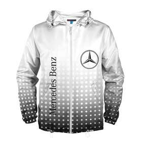 Мужская ветровка 3D с принтом Mercedes-Benz в Петрозаводске, 100% полиэстер | подол и капюшон оформлены резинкой с фиксаторами, два кармана без застежек по бокам, один потайной карман на груди | amg | mercedes | mercedes значок | mercedes лого | mercedes марка | амг | бенц | лого автомобиля | логотип мерседес | мерин | мерс | мерседес | мерседес бенз | мерседес лого | мерседес эмблема