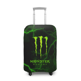 Чехол для чемодана 3D с принтом MONSTER ENERGY в Петрозаводске, 86% полиэфир, 14% спандекс | двустороннее нанесение принта, прорези для ручек и колес | amg | auto | bmw | honda | jdm | mercedes | nissan | porsche | racing | sport | subar | toyota | автомобил | автомобильные | киа | лексус | марка | машины | митсубиси | ниссан | порше | спорт | субару | тесла | тойота | хонда