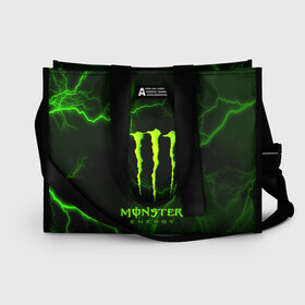 Сумка-шоппер 3D с принтом MONSTER ENERGY в Петрозаводске, 100% полиэстер | застегивается на металлическую кнопку; внутренний карман застегивается на молнию. Стенки укреплены специальным мягким материалом, чтобы защитить содержимое от несильных ударов
 | amg | auto | bmw | honda | jdm | mercedes | nissan | porsche | racing | sport | subar | toyota | автомобил | автомобильные | киа | лексус | марка | машины | митсубиси | ниссан | порше | спорт | субару | тесла | тойота | хонда