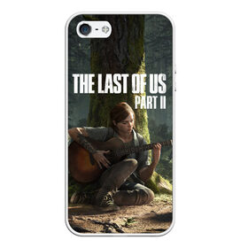 Чехол для iPhone 5/5S матовый с принтом The Last of Us part 2 в Петрозаводске, Силикон | Область печати: задняя сторона чехла, без боковых панелей | Тематика изображения на принте: 