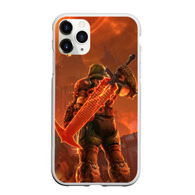 Чехол для iPhone 11 Pro матовый с принтом Палач Рока в Петрозаводске, Силикон |  | demon | doom | doom slayer | doomguy | eternal | face | games | mask | демон | дум | игры | лицо | маска | палач рока | шлем