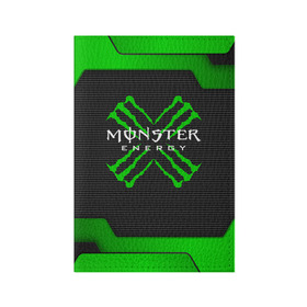 Обложка для паспорта матовая кожа с принтом MONSTER ENERGY (Z) в Петрозаводске, натуральная матовая кожа | размер 19,3 х 13,7 см; прозрачные пластиковые крепления | black monster | bmx | claw | cybersport | energy | monster | monster energy | moto | motocross | race | sport | киберспорт | когти | монстер энерджи | монстр | мото | мотокросс | ралли | скейтбординг | спорт | энергия