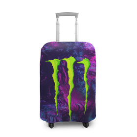 Чехол для чемодана 3D с принтом MONSTER ENERGY (Z) в Петрозаводске, 86% полиэфир, 14% спандекс | двустороннее нанесение принта, прорези для ручек и колес | black monster | bmx | claw | cybersport | energy | monster | monster energy | moto | motocross | race | sport | киберспорт | когти | монстер энерджи | монстр | мото | мотокросс | ралли | скейтбординг | спорт | энергия