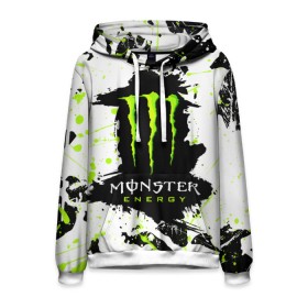 Мужская толстовка 3D с принтом MONSTER ENERGY (Z) в Петрозаводске, 100% полиэстер | двухслойный капюшон со шнурком для регулировки, мягкие манжеты на рукавах и по низу толстовки, спереди карман-кенгуру с мягким внутренним слоем. | black monster | bmx | claw | cybersport | energy | monster | monster energy | moto | motocross | race | sport | киберспорт | когти | монстер энерджи | монстр | мото | мотокросс | ралли | скейтбординг | спорт | т | энергия