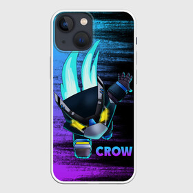 Чехол для iPhone 13 mini с принтом Brawl Stars CROW в Петрозаводске,  |  | 8 bit | 8 бит | bibi | brawl | brawl stars | crow | leon | spike | sprout | stars | бравл | бравл старс | браво старс | игра | компьютерная | кров | леон | онлайн | старс