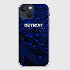 Чехол для iPhone 13 mini с принтом DETROIT:BECOME HUMAN в Петрозаводске,  |  | action | ai | android | connor | detroit become human | game | rk 800 | rk 900 | андроиды | детектив | игра | игры | интерактивное кино | кара | коннор | логотип | маркус | роботы | фирменный стиль | экшн