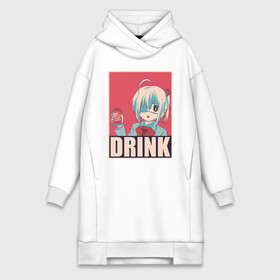 Платье-худи хлопок с принтом DRINK в Петрозаводске,  |  | anime | chuunibyou | cute | demo | drink | eye | ga | girl | hope | kawai | kawaii | koi | manga | rikka | takanashi | wicked | аниме | бант | гл | глаз | грешный | девочка | злой | любви | манга | на | надпись | не | пить | плакат | п