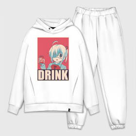 Мужской костюм хлопок OVERSIZE с принтом DRINK в Петрозаводске,  |  | anime | chuunibyou | cute | demo | drink | eye | ga | girl | hope | kawai | kawaii | koi | manga | rikka | takanashi | wicked | аниме | бант | гл | глаз | грешный | девочка | злой | любви | манга | на | надпись | не | пить | плакат | п