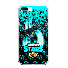 Чехол для iPhone 7Plus/8 Plus матовый с принтом Brawl stars mecha crow в Петрозаводске, Силикон | Область печати: задняя сторона чехла, без боковых панелей | bibi | brawl stars | coach mike | leon | leon shark | mecha crow | mr.p | sally leon | sandy | sprout | unicorn | virus 8 bit | биби | бравл старс | вирус 8 бит | леон | оборотень | спроут | сэли леон