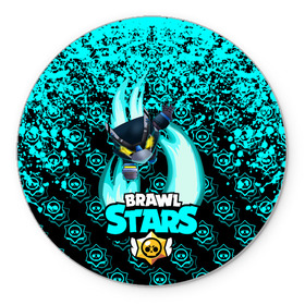 Коврик для мышки круглый с принтом Brawl stars mecha crow. в Петрозаводске, резина и полиэстер | круглая форма, изображение наносится на всю лицевую часть | bibi | brawl stars | coach mike | leon | leon shark | mecha crow | mr.p | sally leon | sandy | sprout | unicorn | virus 8 bit | биби | бравл старс | вирус 8 бит | леон | оборотень | спроут | сэли леон