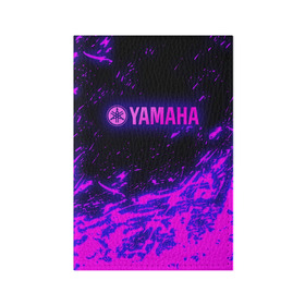 Обложка для паспорта матовая кожа с принтом Yamaha (Z) в Петрозаводске, натуральная матовая кожа | размер 19,3 х 13,7 см; прозрачные пластиковые крепления | bike | fj1200 | moto | motocycle | sportmotorcycle | yamaha | yzf 600r | вездеход | мото | мотоспорт | снегоход | ямаха