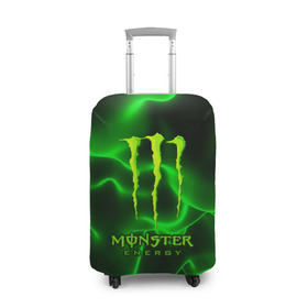 Чехол для чемодана 3D с принтом MONSTER ENERGY в Петрозаводске, 86% полиэфир, 14% спандекс | двустороннее нанесение принта, прорези для ручек и колес | energy | honda | mercedes | monster energy | porsche | racing | sport | toyota | автомобил | автомобильные | марка | машины | митсубиси | монстр | монстр энерджи | порше | спорт | тесла | тойота | хонда