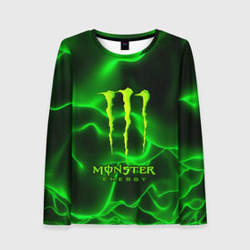 Женский лонгслив 3D с принтом MONSTER ENERGY в Петрозаводске, 100% полиэстер | длинные рукава, круглый вырез горловины, полуприлегающий силуэт | energy | honda | mercedes | monster energy | porsche | racing | sport | toyota | автомобил | автомобильные | марка | машины | митсубиси | монстр | монстр энерджи | порше | спорт | тесла | тойота | хонда