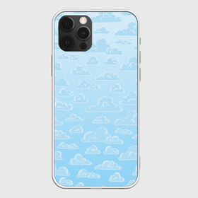 Чехол для iPhone 12 Pro Max с принтом Очень светлые голубые облака в Петрозаводске, Силикон |  | textures | белый | лазурный | мультяшный | небеса | небо | облака | рисунок | светлый | текстуры | тучки | узор | фон