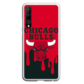 Чехол для Honor P30 с принтом Chicago Bulls в Петрозаводске, Силикон | Область печати: задняя сторона чехла, без боковых панелей | 23 | air jordan | bulls | chicago bulls | jordan | michael jordan | nba | paris saint germain | psg | red | sport | быки | джордан | майкл джордан | псж | спорт | чикаго буллс