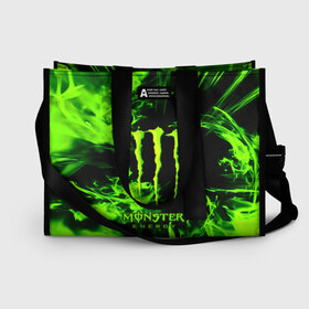 Сумка-шоппер 3D с принтом MONSTER ENERGY в Петрозаводске, 100% полиэстер | застегивается на металлическую кнопку; внутренний карман застегивается на молнию. Стенки укреплены специальным мягким материалом, чтобы защитить содержимое от несильных ударов
 | energy | honda | mercedes | monster energy | porsche | racing | sport | toyota | автомобил | автомобильные | марка | машины | митсубиси | монстр | монстр энерджи | порше | спорт | тесла | тойота | хонда