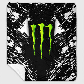 Плед с рукавами с принтом MONSTER ENERGY в Петрозаводске, 100% полиэстер | Закругленные углы, все края обработаны. Ткань не мнется и не растягивается. Размер 170*145 | black monster | bmx | claw | cybersport | energy | monster | monster energy | moto | motocross | race | sport | киберспорт | когти | монстер энерджи | монстр | мото | мотокросс | ралли | скейтбординг | спорт | энергия