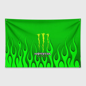 Флаг-баннер с принтом MONSTER ENERGY в Петрозаводске, 100% полиэстер | размер 67 х 109 см, плотность ткани — 95 г/м2; по краям флага есть четыре люверса для крепления | energy | honda | mercedes | monster energy | porsche | racing | sport | toyota | автомобил | автомобильные | марка | машины | митсубиси | монстр | монстр энерджи | порше | спорт | тесла | тойота | хонда