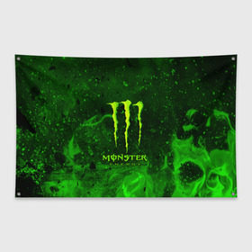 Флаг-баннер с принтом MONSTER ENERGY в Петрозаводске, 100% полиэстер | размер 67 х 109 см, плотность ткани — 95 г/м2; по краям флага есть четыре люверса для крепления | energy | honda | mercedes | monster energy | porsche | racing | sport | toyota | автомобил | автомобильные | марка | машины | митсубиси | монстр | монстр энерджи | порше | спорт | тесла | тойота | хонда