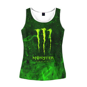 Женская майка 3D с принтом MONSTER ENERGY в Петрозаводске, 100% полиэстер | круглая горловина, прямой силуэт, длина до линии бедра | energy | honda | mercedes | monster energy | porsche | racing | sport | toyota | автомобил | автомобильные | марка | машины | митсубиси | монстр | монстр энерджи | порше | спорт | тесла | тойота | хонда