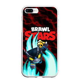 Чехол для iPhone 7Plus/8 Plus матовый с принтом BRAWL STARS MECHA CROW в Петрозаводске, Силикон | Область печати: задняя сторона чехла, без боковых панелей | 8 bit | brawl stars | coach mike | crow | leon shark | leon unicorn | max | mr.p | sally leon | sandy | shark | sprout | werewolf leon | берли | бравл старс | ворон | макс | оборотень | спроут | сэнди