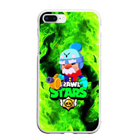 Чехол для iPhone 7Plus/8 Plus матовый с принтом BRAWL STARS GALE в Петрозаводске, Силикон | Область печати: задняя сторона чехла, без боковых панелей | Тематика изображения на принте: bibi | brawl stars | coach mike | crow | gale | leon | leon shark | max | mecha crow | mortis | mr.p | phoenix | sally leon | sandy | spike | sprout | tara | unicorn | virus 8 bit | werewolf | ворон | оборотень