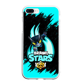 Чехол для iPhone 7Plus/8 Plus матовый с принтом Brawl stars mecha crow в Петрозаводске, Силикон | Область печати: задняя сторона чехла, без боковых панелей | bibi | brawl stars | coach mike | leon | leon shark | mecha crow | mr.p | sally leon | sandy | sprout | unicorn | virus 8 bit | биби | бравл старс | вирус 8 бит | леон | оборотень | спроут | сэли леон