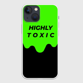 Чехол для iPhone 13 mini с принтом HIGHLY toxic 0.2 в Петрозаводске,  |  | green | neon | street style | style | toxic