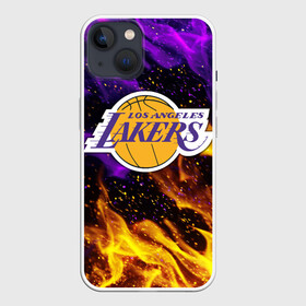 Чехол для iPhone 13 с принтом LA LAKERS в Петрозаводске,  |  | america | basketball | kobe bryant | la | la lakers | lakers | los angeles lakers | nba | usa | баскетбол | кобе брайант | лос анджелес лейкерс | нба | сша