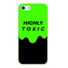 Чехол для iPhone 5/5S матовый с принтом HIGHLY toxic 0.2 в Петрозаводске, Силикон | Область печати: задняя сторона чехла, без боковых панелей | Тематика изображения на принте: 