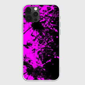 Чехол для iPhone 12 Pro Max с принтом Чёрная магия в Петрозаводске, Силикон |  | paint | paints | брызги | брызги краски | брызги красок | краска | краски | пятна краски | разводы | разводы краски | смешивание красок | фиолетово черный | фон | цвета