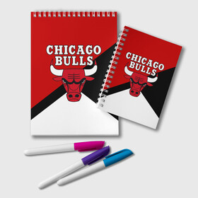 Блокнот с принтом CHICAGO BULLS в Петрозаводске, 100% бумага | 48 листов, плотность листов — 60 г/м2, плотность картонной обложки — 250 г/м2. Листы скреплены удобной пружинной спиралью. Цвет линий — светло-серый
 | Тематика изображения на принте: bulls | chicago | chicago bulls | nba | red bulls | usa | америка | быки | нба | сша | чикаго буллс