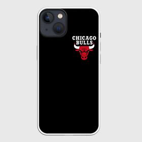 Чехол для iPhone 13 с принтом CHICAGO BULLS   ЧИКАГО БУЛЛС ЛОГО НА КАРМАШКЕ в Петрозаводске,  |  | bulls | chicago | chicago bulls | nba | red bulls | usa | америка | быки | нба | сша | чикаго буллс