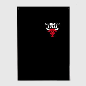 Постер с принтом CHICAGO BULLS в Петрозаводске, 100% бумага
 | бумага, плотность 150 мг. Матовая, но за счет высокого коэффициента гладкости имеет небольшой блеск и дает на свету блики, но в отличии от глянцевой бумаги не покрыта лаком | bulls | chicago | chicago bulls | nba | red bulls | usa | америка | быки | нба | сша | чикаго буллс