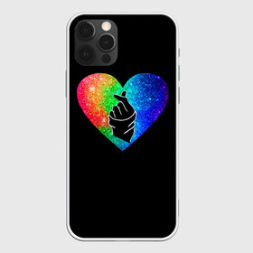 Чехол для iPhone 12 Pro Max с принтом Сердечко в Петрозаводске, Силикон |  | Тематика изображения на принте: bts | rm | бойбенд | бтс | ви | джонгук | корейское сердечко | любовь | музыка | сердце | сюги | чимин | чин