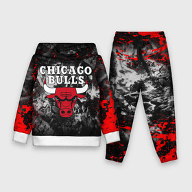 Детский костюм 3D (с толстовкой) с принтом CHICAGO BULLS в Петрозаводске,  |  | Тематика изображения на принте: bulls | chicago | chicago bulls | nba | red bulls | usa | америка | быки | нба | сша | чикаго буллс