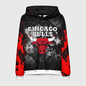 Мужская толстовка 3D с принтом CHICAGO BULLS в Петрозаводске, 100% полиэстер | двухслойный капюшон со шнурком для регулировки, мягкие манжеты на рукавах и по низу толстовки, спереди карман-кенгуру с мягким внутренним слоем. | bulls | chicago | chicago bulls | nba | red bulls | usa | америка | быки | нба | сша | чикаго буллс