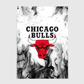 Постер с принтом CHICAGO BULLS в Петрозаводске, 100% бумага
 | бумага, плотность 150 мг. Матовая, но за счет высокого коэффициента гладкости имеет небольшой блеск и дает на свету блики, но в отличии от глянцевой бумаги не покрыта лаком | bulls | chicago | chicago bulls | nba | red bulls | usa | америка | быки | нба | сша | чикаго буллс