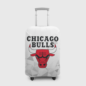 Чехол для чемодана 3D с принтом CHICAGO BULLS в Петрозаводске, 86% полиэфир, 14% спандекс | двустороннее нанесение принта, прорези для ручек и колес | bulls | chicago | chicago bulls | nba | red bulls | usa | америка | быки | нба | сша | чикаго буллс