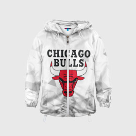 Детская ветровка 3D с принтом CHICAGO BULLS в Петрозаводске, 100% полиэстер | подол и капюшон оформлены резинкой с фиксаторами, по бокам два кармана без застежек, один потайной карман на груди | bulls | chicago | chicago bulls | nba | red bulls | usa | америка | быки | нба | сша | чикаго буллс