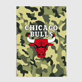 Постер с принтом CHICAGO BULLS в Петрозаводске, 100% бумага
 | бумага, плотность 150 мг. Матовая, но за счет высокого коэффициента гладкости имеет небольшой блеск и дает на свету блики, но в отличии от глянцевой бумаги не покрыта лаком | bulls | chicago | chicago bulls | nba | red bulls | usa | америка | быки | нба | сша | чикаго буллс