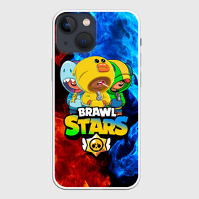 Чехол для iPhone 13 mini с принтом BRAWL STARS LEON TRIO в Петрозаводске,  |  | bibi | brawl stars | coach mike | crow | gale | leon | leon shark | max | mecha crow | mortis | mr.p | phoenix | sally leon | sandy | spike | sprout | tara | unicorn | virus 8 bit | werewolf | ворон | оборотень