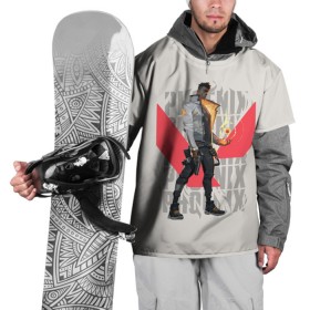 Накидка на куртку 3D с принтом PHOENIX VALORANT в Петрозаводске, 100% полиэстер |  | phoenix | project a | valorant | валарант | валик | валорант | феникс