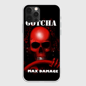 Чехол для iPhone 12 Pro Max с принтом Gotcha в Петрозаводске, Силикон |  | Тематика изображения на принте: 666 | 999 | car | game | gotcha | max damage | old school | череп