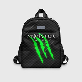 Детский рюкзак 3D с принтом MONSTER ENERGY (Z) в Петрозаводске, 100% полиэстер | лямки с регулируемой длиной, сверху петелька, чтобы рюкзак можно было повесить на вешалку. Основное отделение закрывается на молнию, как и внешний карман. Внутри дополнительный карман. По бокам два дополнительных кармашка | black monster | bmx | claw | cybersport | energy | monster | monster energy | moto | motocross | race | sport | киберспорт | когти | монстер энерджи | монстр | мото | мотокросс | ралли | скейтбординг | спорт | то | энергия