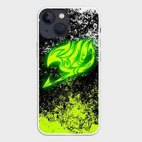 Чехол для iPhone 13 mini с принтом FAIRY TAIL logo green в Петрозаводске,  |  | fairy tail | happy | natsu | грей фуллбастер | добенгаль | иксид | кавазу | лектор | локи | люси | нацу | нацу драгнил | ничия | пантер лили | тока | фейри тейл | фрош | хвост феи | хэппи | чарли | эрза