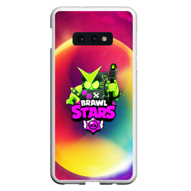 Чехол для Samsung S10E с принтом BRAWL STARSVIRUS в Петрозаводске, Силикон | Область печати: задняя сторона чехла, без боковых панелей | 8 | 8 bit | bibi | brawl stars | brock | bull | crow | dinomike | el primo | leon | mobile game | mr.p | nita | poko | ricochet | stars | tara | бравл старс | ворон | леон | мобильные игры